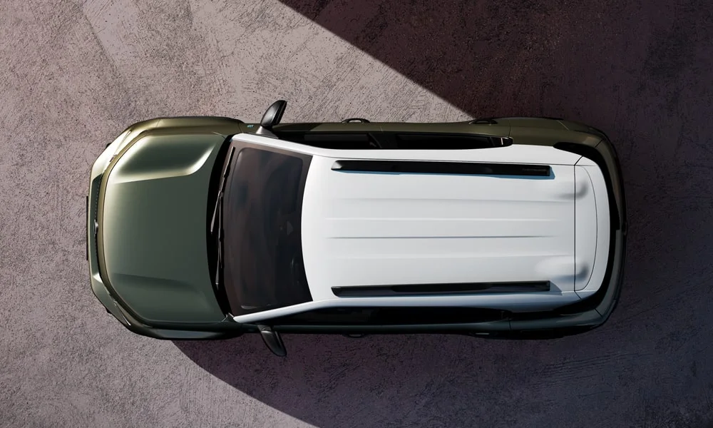 Фото Citroen C3 Aircross (2024) — крыша, фото 2. Линия крыши и панорамное остекление с высоты Citroen C3 Aircross (2024) — крыша, фото 2
