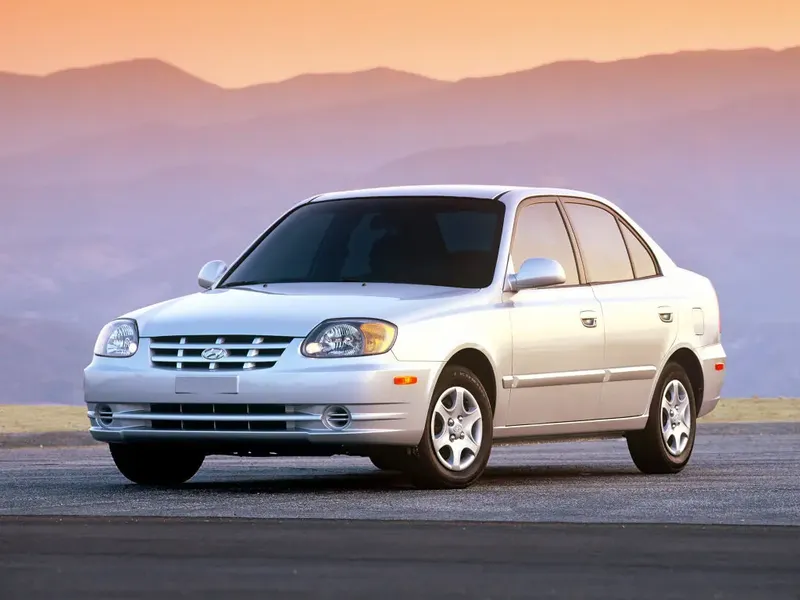 Hyundai Accent рестайлинг 2003, седан, 2 поколение, LC2 (04.2003 - 03.2006)
