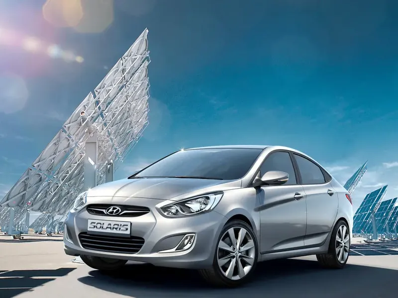 Hyundai Solaris 2010, седан, 1 поколение (09.2010 - 05.2014)