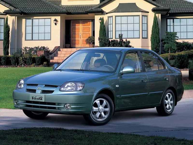 Hyundai Verna рестайлинг 2002, седан, 1 поколение, LC (07.2002 - 09.2005)