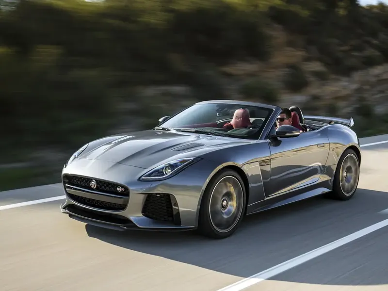 Jaguar F-Type рестайлинг 2017, открытый кузов, 1 поколение (01.2017 - 11.2019)