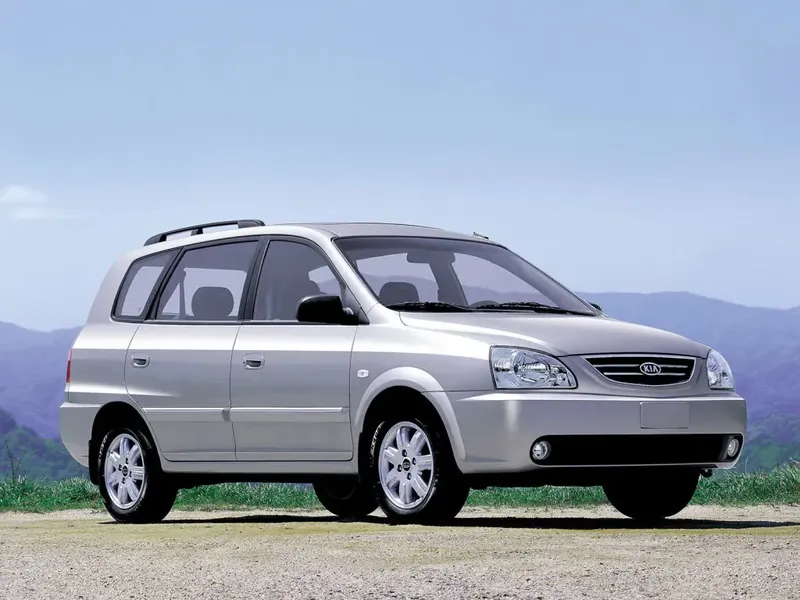 Kia Carens рестайлинг 2002, минивэн, 1 поколение, FJ (05.2002 - 04.2006)