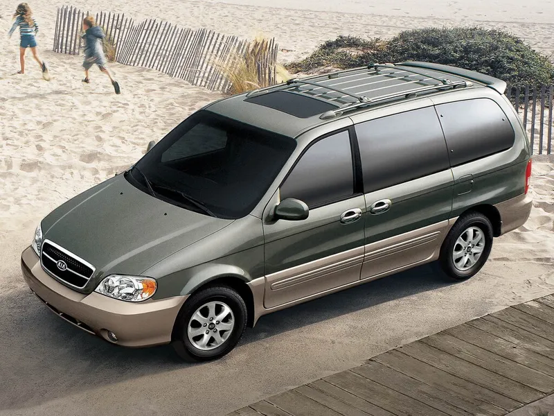 Kia Sedona рестайлинг 2003, минивэн, 1 поколение, GQ (04.2003 - 12.2005)