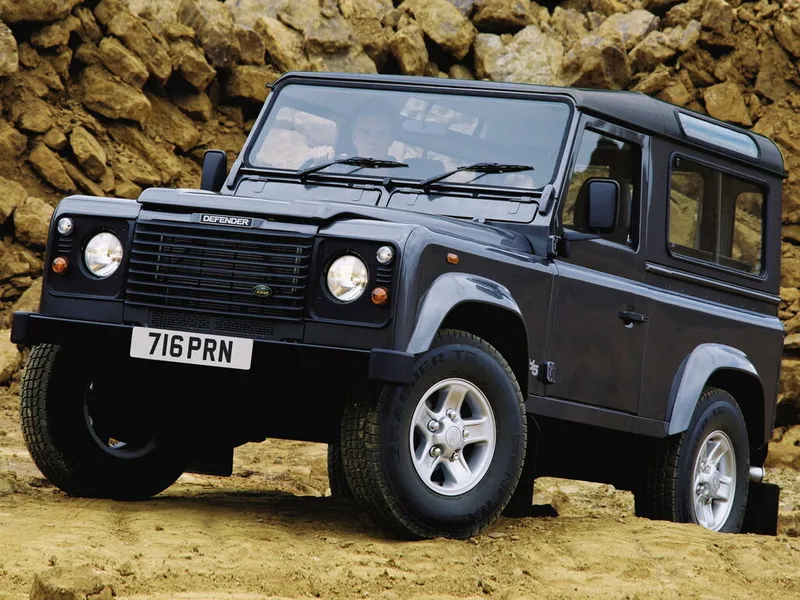 Land Rover Defender 1990, джип/suv 3 дв., 1 поколение, 90 (09.1990 - 08.2007)