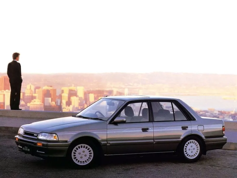 Mazda Familia рестайлинг 1987, седан, 6 поколение, BF (02.1987 - 01.1989)