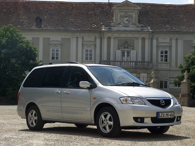 Mazda MPV рестайлинг 2002, минивэн, 2 поколение, LW (04.2002 - 09.2003)
