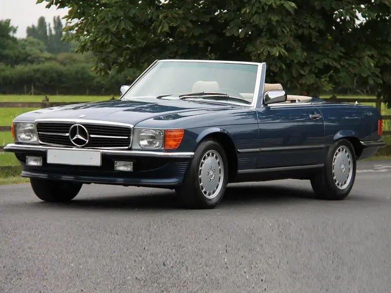 Mercedes-Benz SL-Class рестайлинг 1985, открытый кузов, 3 поколение, R107 (09.1985 - 08.1989)