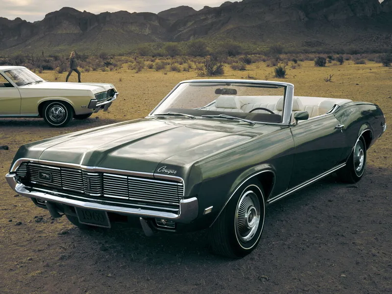 Mercury Cougar рестайлинг 1968, открытый кузов, 1 поколение (10.1968 - 09.1969)