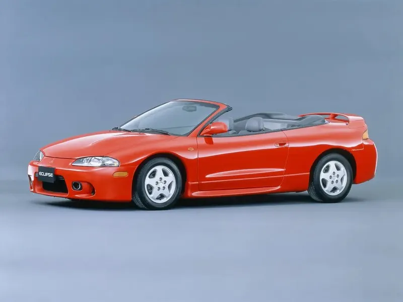 Mitsubishi Eclipse рестайлинг 1997, открытый кузов, 2 поколение, 2G (05.1997 - 08.1998)