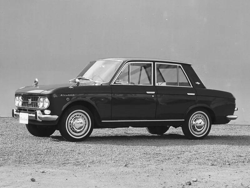 Nissan Bluebird рестайлинг 1964, седан, 2 поколение, 410 (09.1964 - 03.1966)