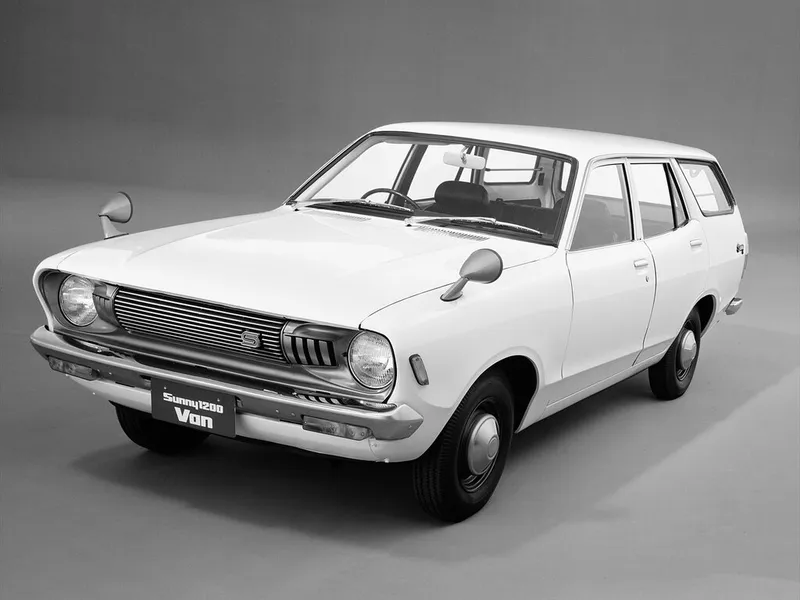 Nissan Sunny 1973, универсал, 3 поколение, B210 (05.1973 - 10.1977)