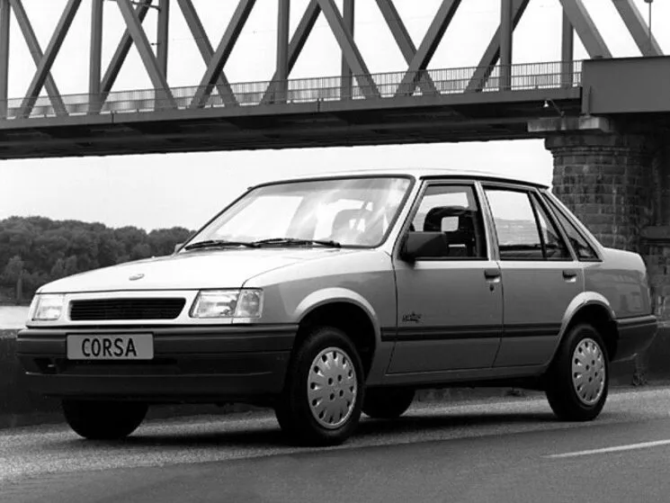 Opel Corsa 2-й рестайлинг 1990, седан, 1 поколение, A (09.1990 - 01.1993)