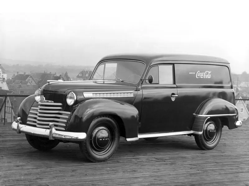 Opel Olympia 1950, цельнометаллический фургон, 3 поколение (04.1950 - 05.1953)