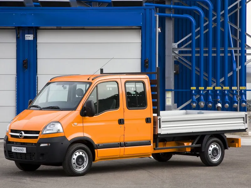 Opel Movano рестайлинг 2003, шасси, 1 поколение (02.2003 - 06.2010)
