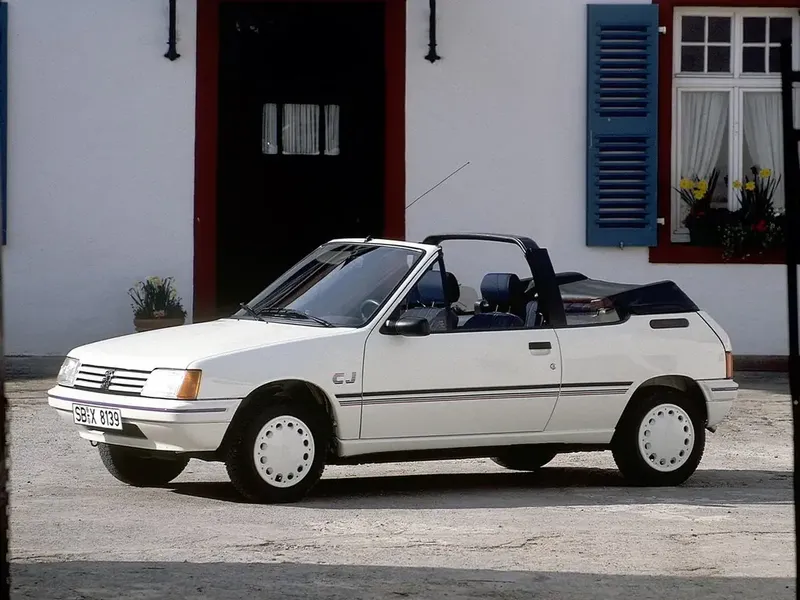 Peugeot 205 1986, открытый кузов, 1 поколение (03.1986 - 09.1990)
