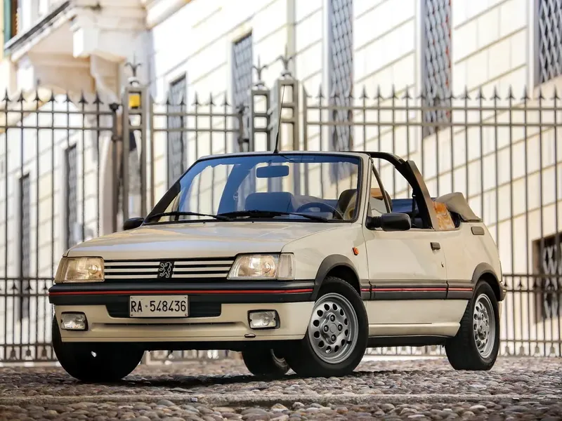 Peugeot 205 рестайлинг 1990, открытый кузов, 1 поколение (10.1990 - 12.1994)