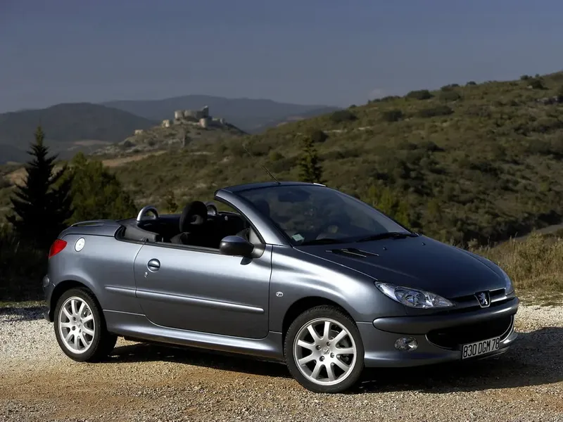 Peugeot 206 рестайлинг 2003, открытый кузов, 1 поколение, T16 (03.2003 - 02.2007)