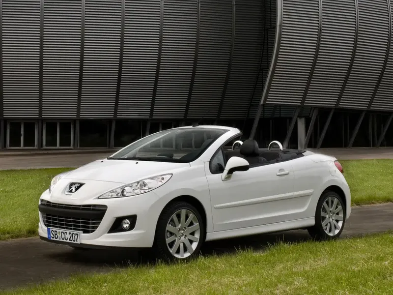 Peugeot 207 рестайлинг 2009, открытый кузов, 1 поколение (07.2009 - 10.2011)