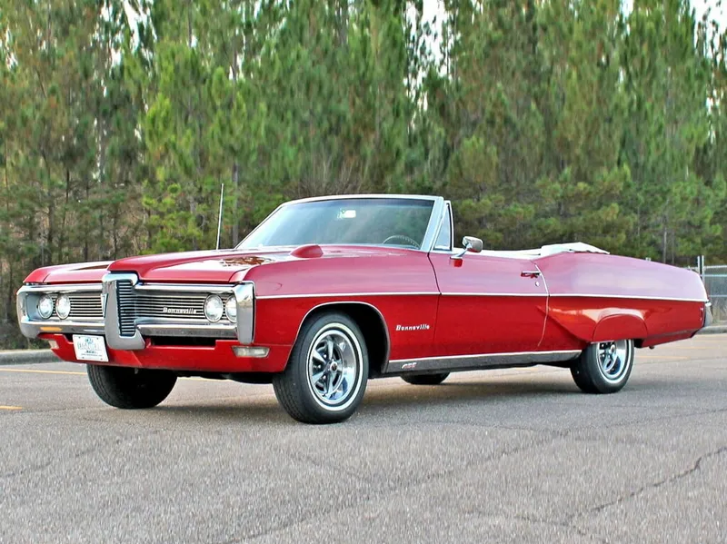 Pontiac Bonneville 3-й рестайлинг 1967, открытый кузов, 5 поколение (09.1967 - 09.1969)