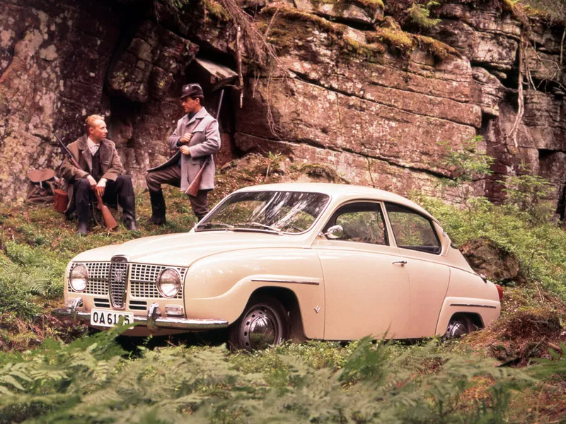 Saab 96 рестайлинг 1965, купе, 1 поколение (11.1965 - 10.1969)