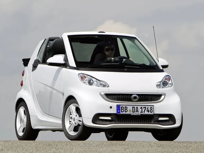 Smart Fortwo 2-й рестайлинг 2012, открытый кузов, 2 поколение (06.2012 - 11.2015)