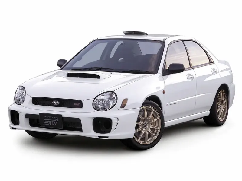 Subaru Impreza WRX STI 2000, седан, 2 поколение, GD/G11 (10.2000 - 10.2002)