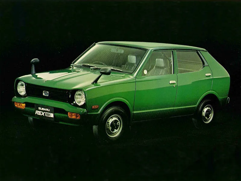 Subaru Rex 2-й рестайлинг 1974, седан, 1 поколение (09.1974 - 04.1977)
