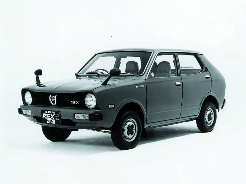 Subaru Rex 3-й рестайлинг 1976, седан, 1 поколение (05.1976 - 09.1981)