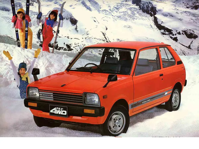 Suzuki Alto рестайлинг 1982, хэтчбек 3 дв., 1 поколение (10.1982 - 08.1984)