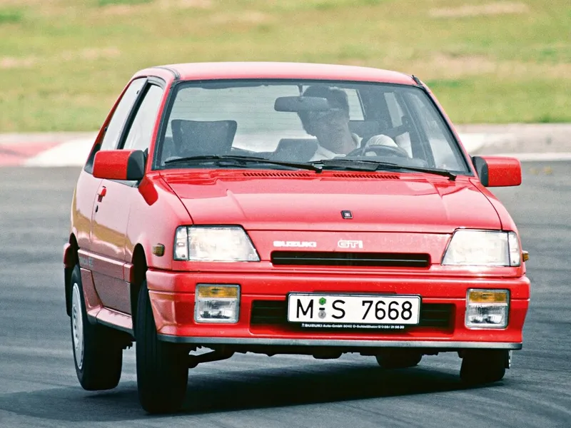 Suzuki Swift рестайлинг 1986, хэтчбек 3 дв., 1 поколение, AA (09.1986 - 02.1988)