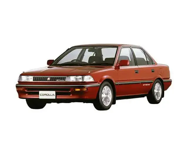 Toyota Corolla рестайлинг 1989, седан, 6 поколение, E90 (05.1989 - 05.1991)