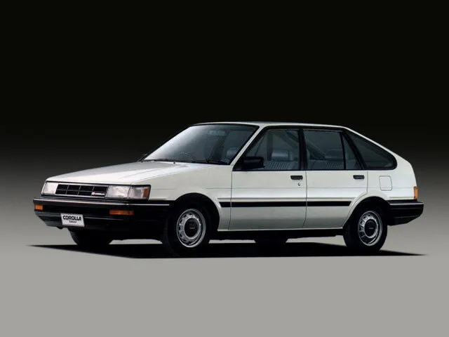 Toyota Corolla рестайлинг 1985, хэтчбек 5 дв., 5 поколение, E80 (05.1985 - 04.1987)