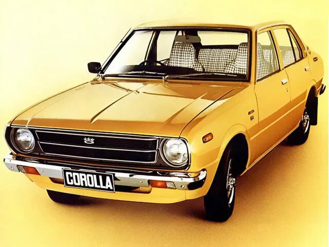 Toyota Corolla рестайлинг 1977, седан, 3 поколение, E50 (01.1977 - 04.1978)