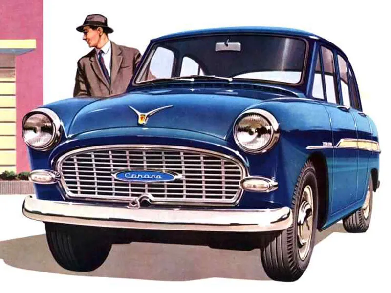 Toyota Corona рестайлинг 1958, седан, 1 поколение, T10 (04.1958 - 09.1959)