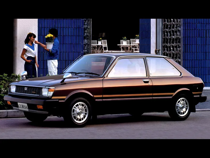 Toyota Corsa рестайлинг 1980, хэтчбек 3 дв., 1 поколение, L10 (08.1980 - 04.1982)