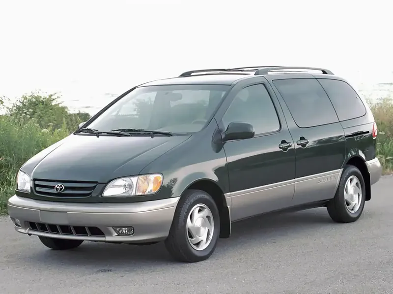 Toyota Sienna рестайлинг 2000, минивэн, 1 поколение, XL10 (07.2000 - 05.2003)