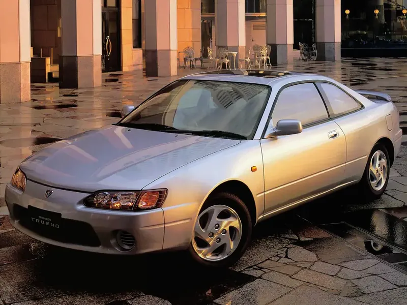 Toyota Sprinter Trueno рестайлинг 1997, купе, 7 поколение, E110 (04.1997 - 07.2000)
