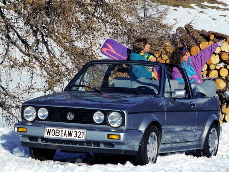 Volkswagen Golf 3-й рестайлинг 1987, открытый кузов, 1 поколение, Mk1 (05.1987 - 08.1993)