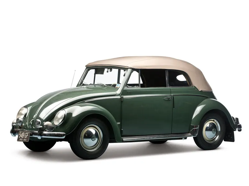 Volkswagen Kaefer 2-й рестайлинг 1954, открытый кузов, 1 поколение (01.1954 - 08.1960)