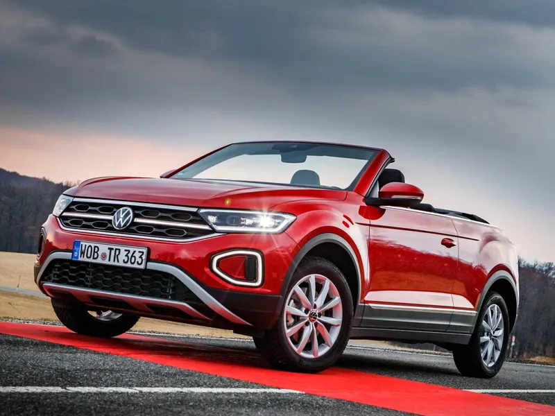 Volkswagen T-Roc рестайлинг 2020, открытый кузов, 1 поколение, A1 (11.2020 - 08.2025)