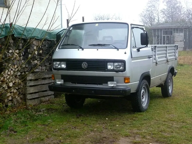Volkswagen Transporter рестайлинг 1987, бортовой грузовик, 3 поколение, T3 (02.1987 - 07.1991)