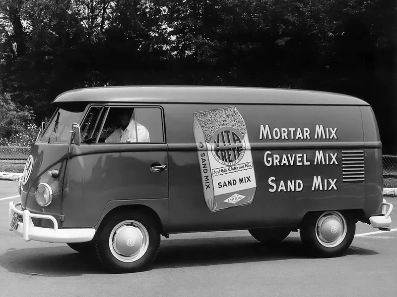 Volkswagen Type 2 рестайлинг 1959, цельнометаллический фургон, 1 поколение, T1 (01.1959 - 12.1962)