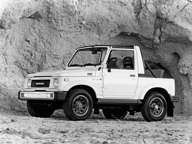 Suzuki Samurai рестайлинг 1988, открытый кузов, 1 поколение, SJ (01.1988 - 12.1995)