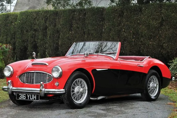 Austin-Healey 100 1956, открытый кузов, 2 поколение, BN4 (08.1956 - 06.1959)