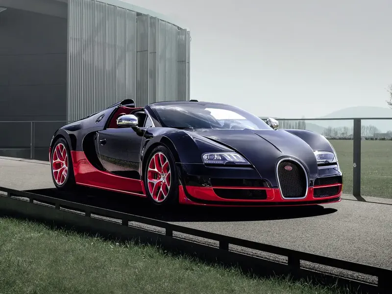 Bugatti Veyron рестайлинг 2012, открытый кузов, 1 поколение (03.2012 - 11.2015)
