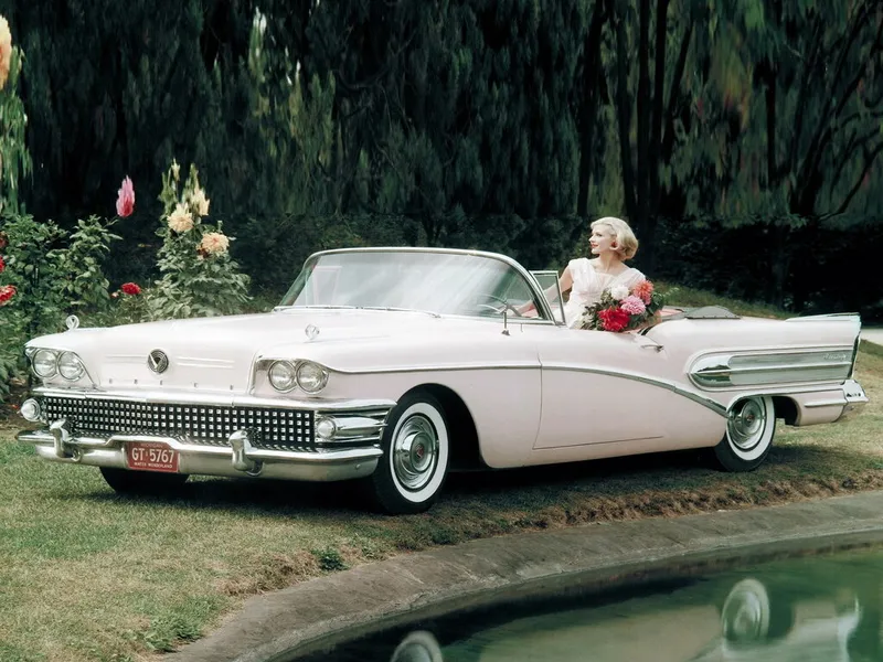 Buick Century 4-й рестайлинг 1957, открытый кузов, 2 поколение (10.1957 - 09.1958)