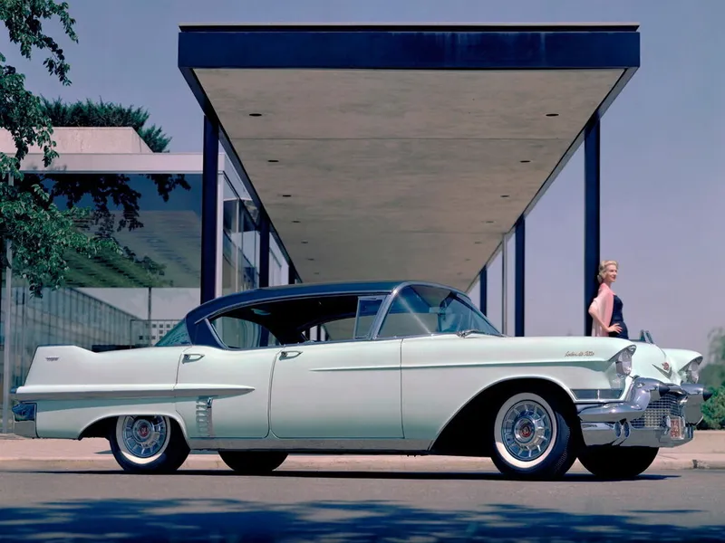 Cadillac DeVille рестайлинг 1955, седан, 2 поколение, Series 62 (10.1955 - 10.1958)