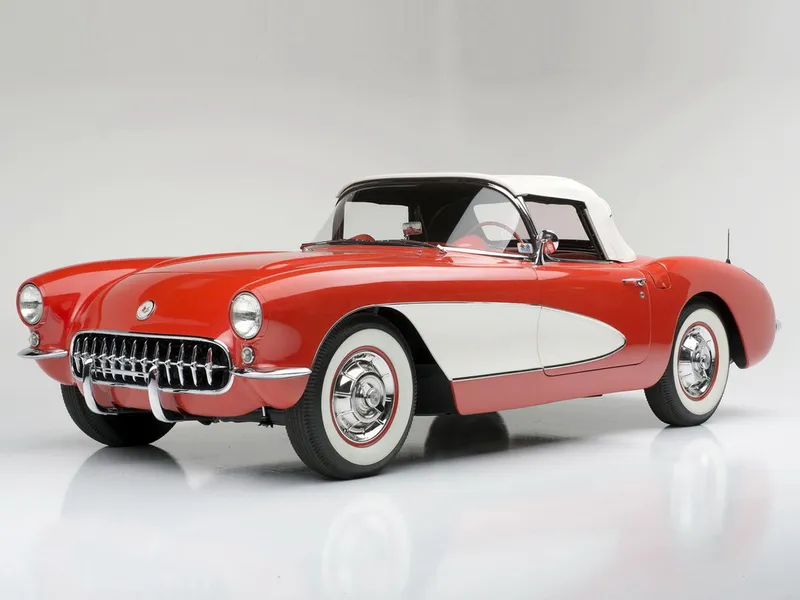 Chevrolet Corvette рестайлинг 1955, открытый кузов, 1 поколение, C1 (12.1955 - 10.1957)