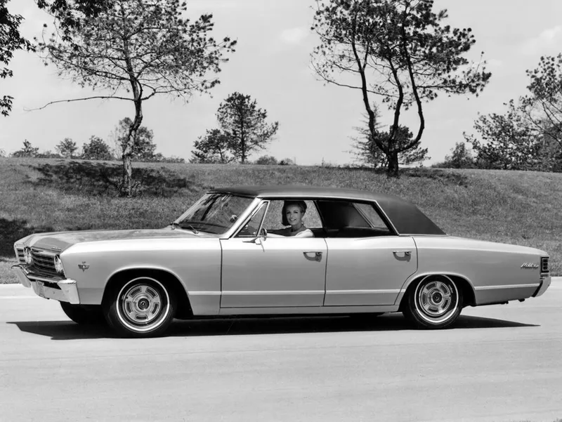 Chevrolet Malibu 1965, седан, 1 поколение (09.1965 - 08.1967)