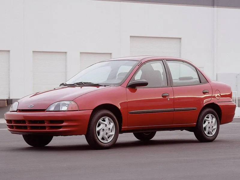 Chevrolet Metro рестайлинг 1997, седан, 2 поколение, 1M (07.1997 - 08.2001)